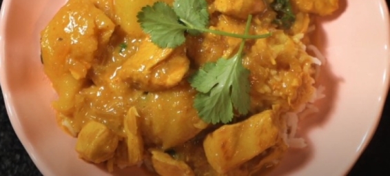  Frango ao Curry Indiano 
