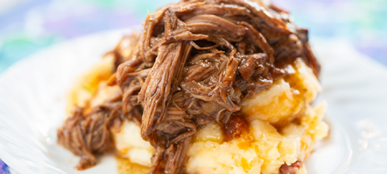 Ragu de Costela com Purê de Inhame