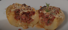 Batata Recheada de Linguiça Blumenau