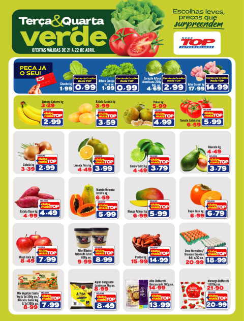TERÇA E QUARTA VERDE - REDE TOP