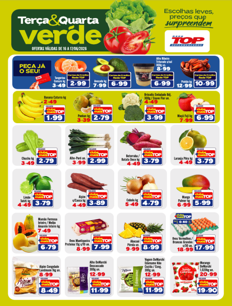 TERÇA E QUARTA VERDE - REDE TOP