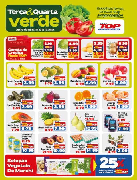 TERÇA E QUARTA VERDE - REDE TOP